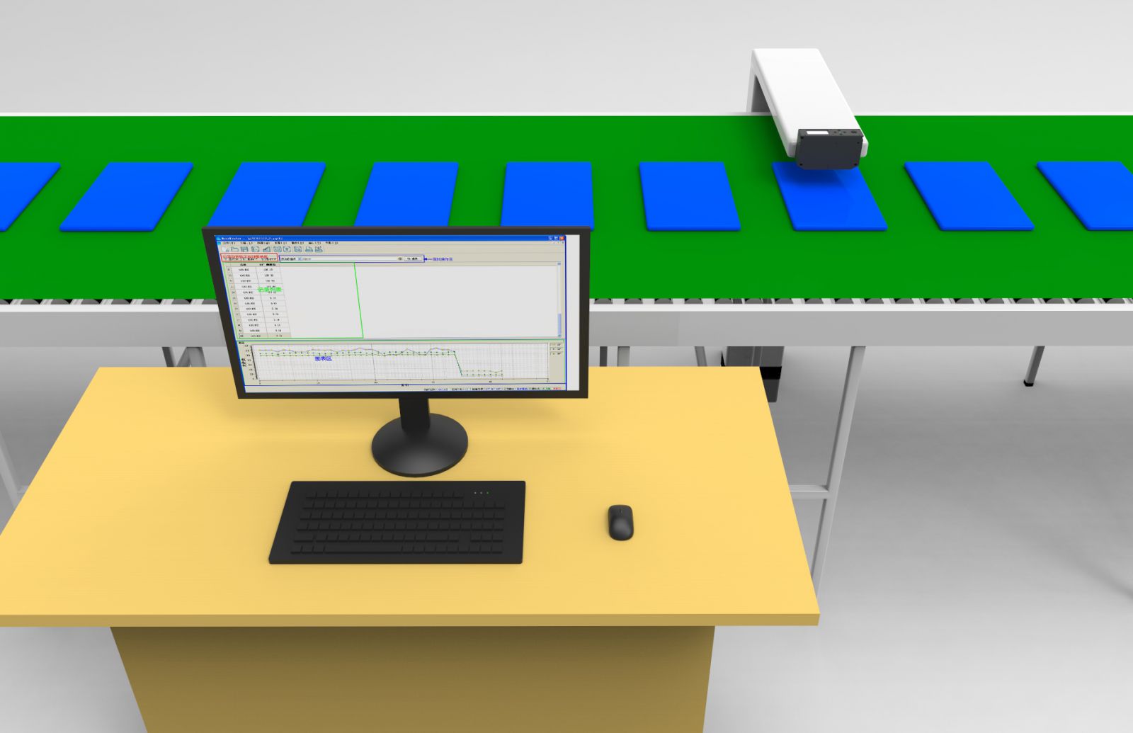 Online real-time monitoring of product gloss