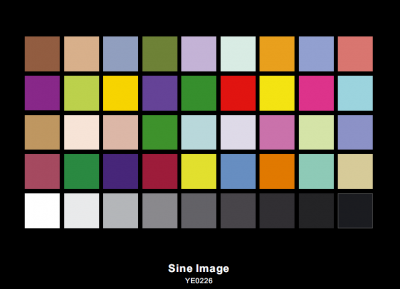 DTV Color Rendition Test Chart